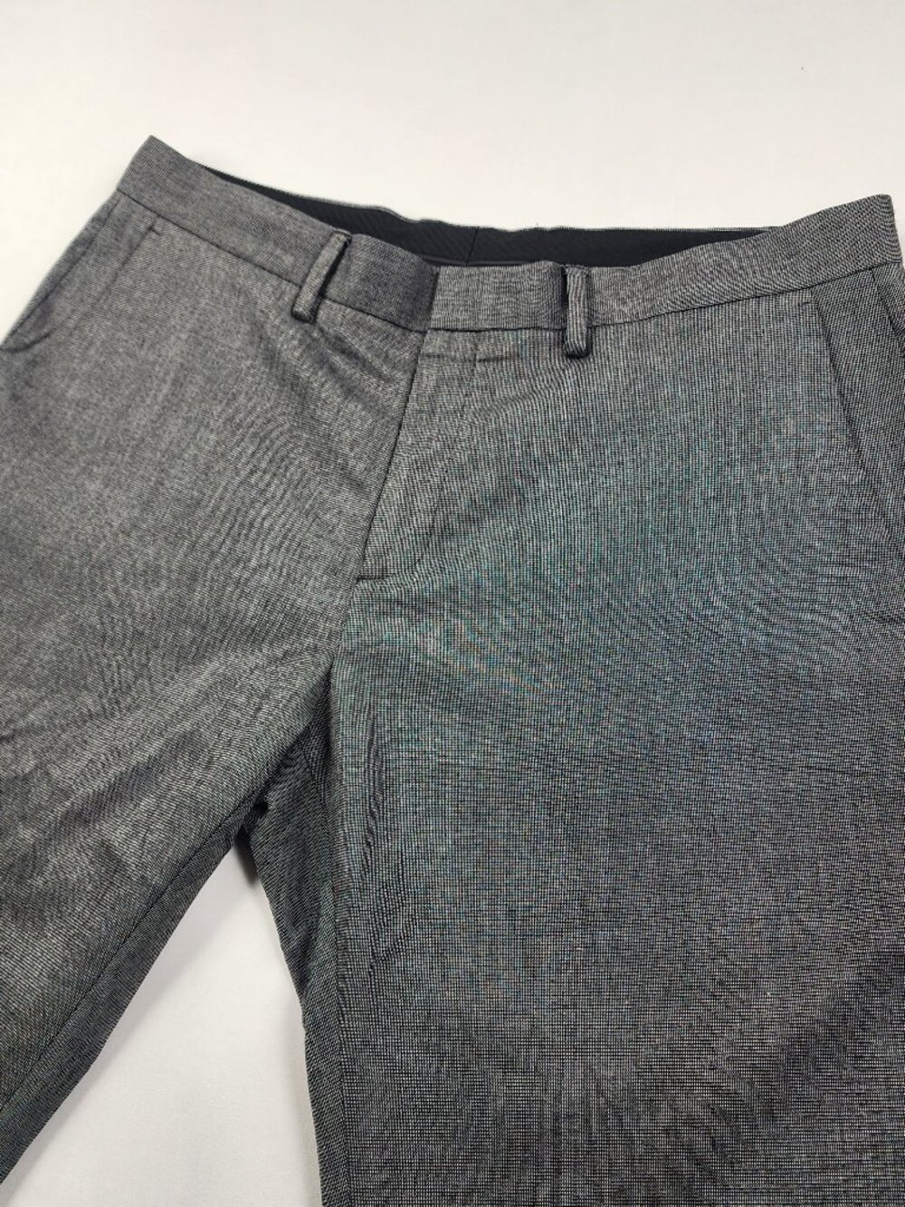 Kenneth Cole Reaction Mens 36x30 Gray Straight Fit Flat Front Dress Pants EX